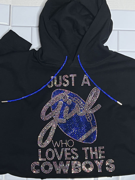 Just A Girl Who Loves (NFL Team) Hoodie